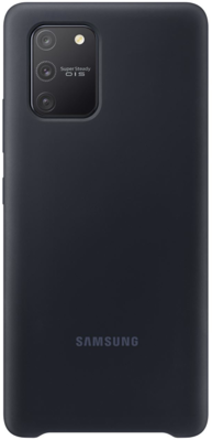 Mynd af Samsung S10 Lite Sílíkon Hulstur Svart G770
