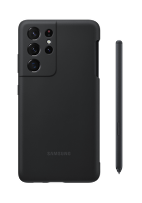 Mynd af Samsung S21 Ultra Sílíkon hulstur með S Pen Svart G998