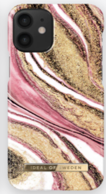 Mynd af iDeal iPhone 12 Mini Cosmic Pink Swirl Fashion Case
