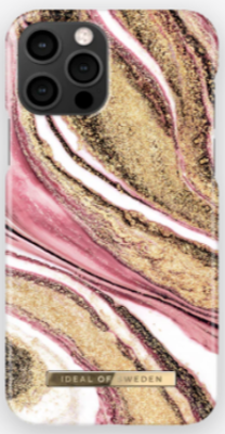Mynd af iDeal iPhone 12/Pro Cosmic Pink Swirl Fashion Case