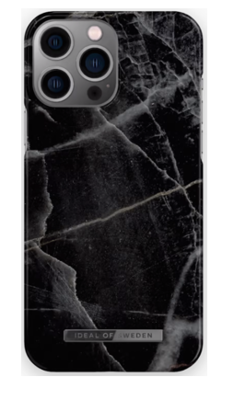 Mynd af iDeal iPhone 13 Pro Max Black Thunder Marble Fashion Case