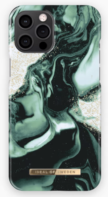 Mynd af iDeal iPhone 13 Pro Max Golden Olive Marble Fashion Case