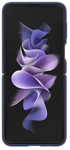 Mynd af Samsung Z Flip3 Silicone Cover með Hring Blátt F711