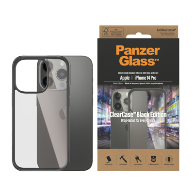 Picture of PanzerGlass iPhone 14 Pro ClearCase Svart