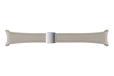 Mynd af Samsung Úraól D-Buckle Hybrid Leather Band (Slim, S/M) Grábrúnt